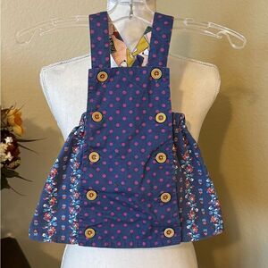 Matilda Jane Ruffle Pinafore Polka Dot Jumper Overall Dress 6-12 month